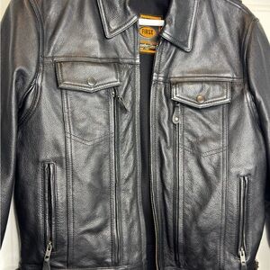 Black Leather Motorcycle Jacket